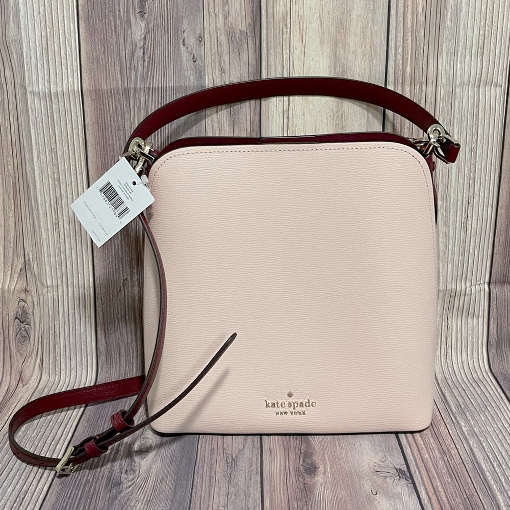Kate Spade Pink/Maroon Bucket Purse